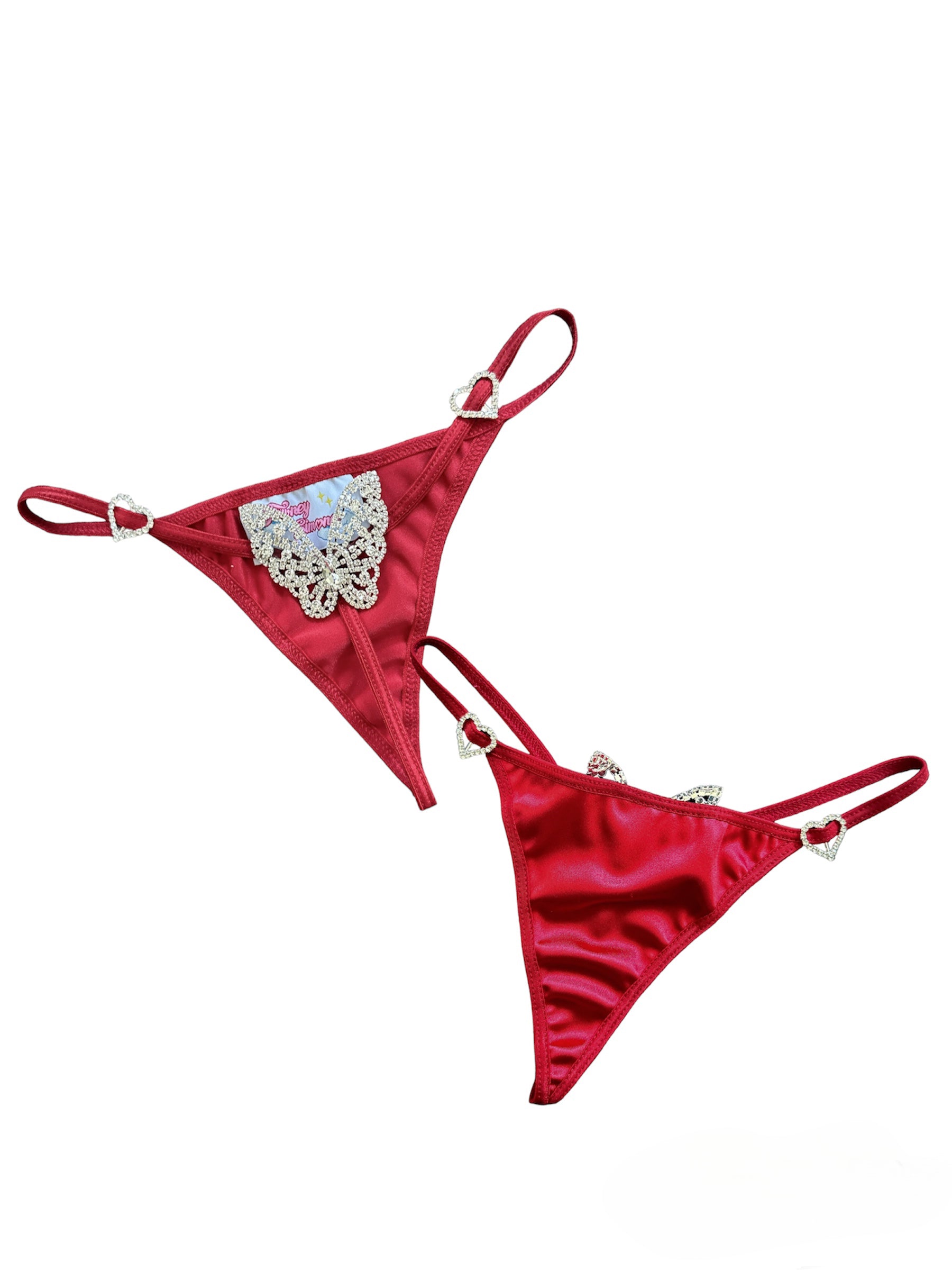 Rhinestone Butterfly G-string