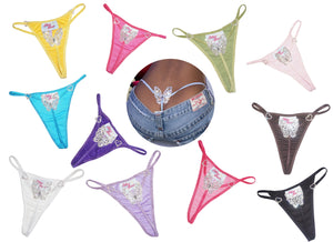 Rhinestone Butterfly G-string