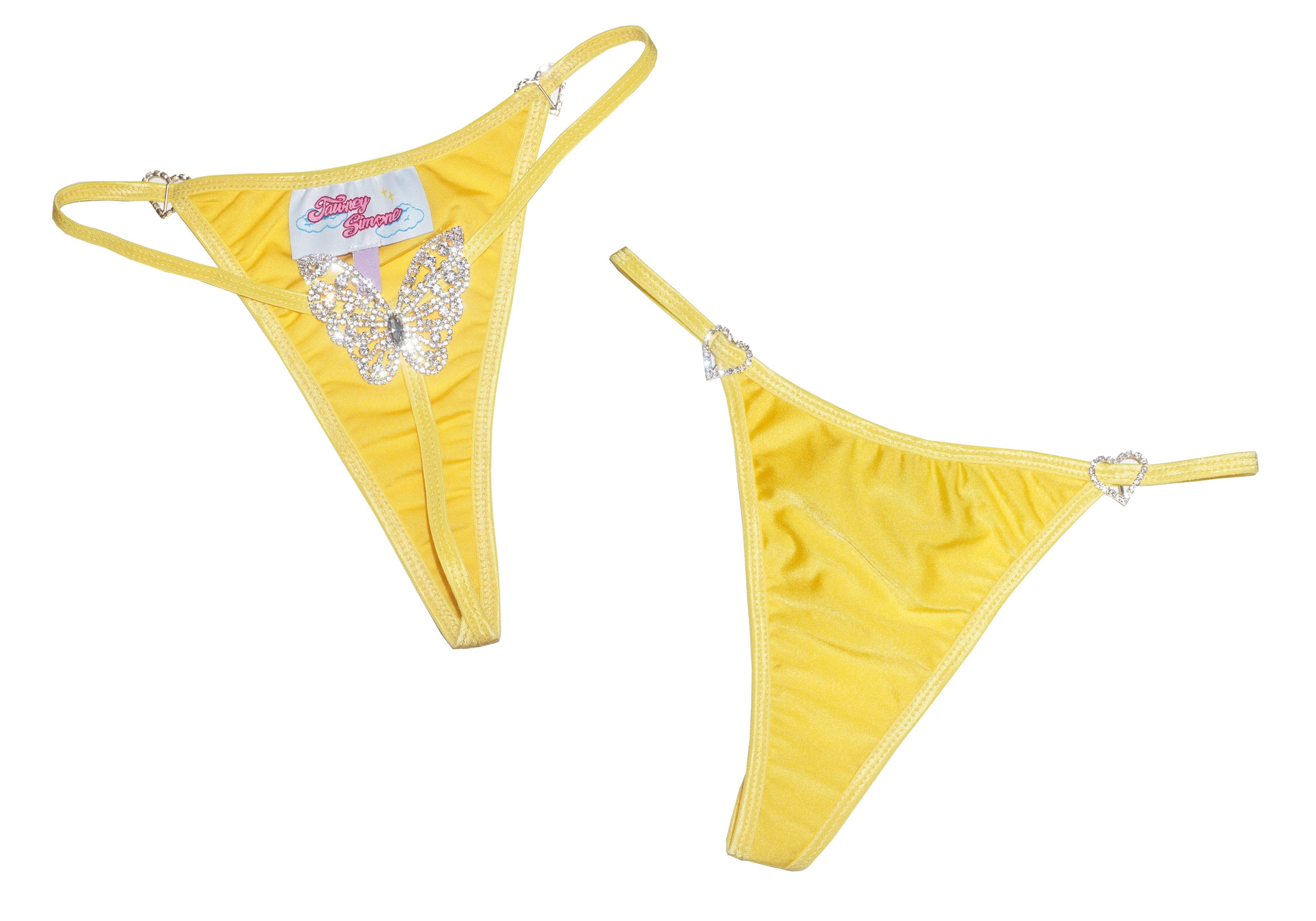Yellow Marble Women's String Thong Panties G-String Thongs for